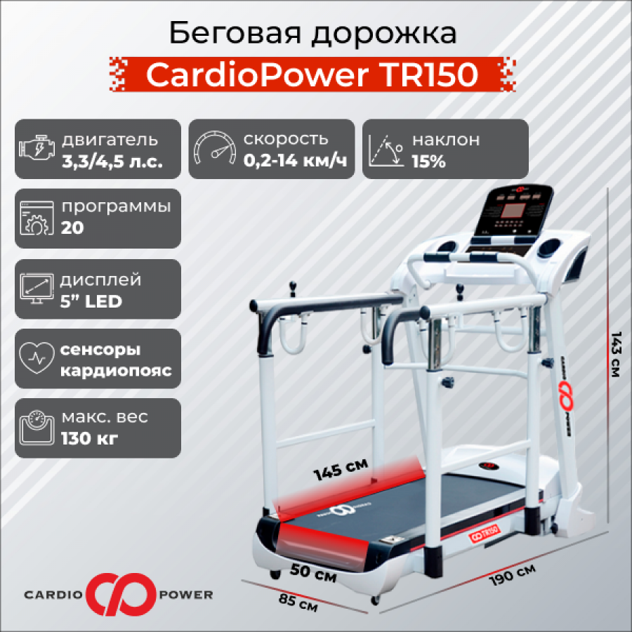 CARDIOPOWER TR150 Беговая дорожка  