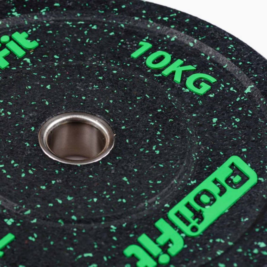 PROFI-FIT Диск для штанги с цветными вкраплениями,  D-51, 10 кг  