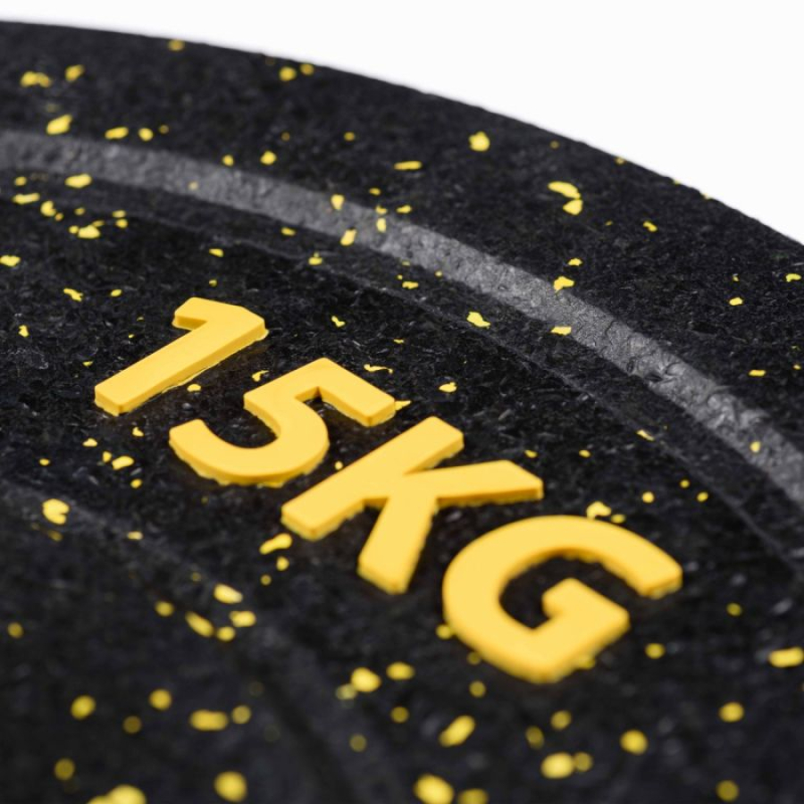 PROFI-FIT Диск для штанги с цветными вкраплениями,  D-51, 15 кг  