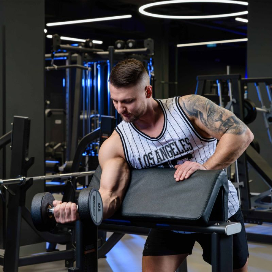 PROFI-FIT Гантельный ряд полиуретановый 2,5-25 кг (10 пар), шаг 2,5 кг  