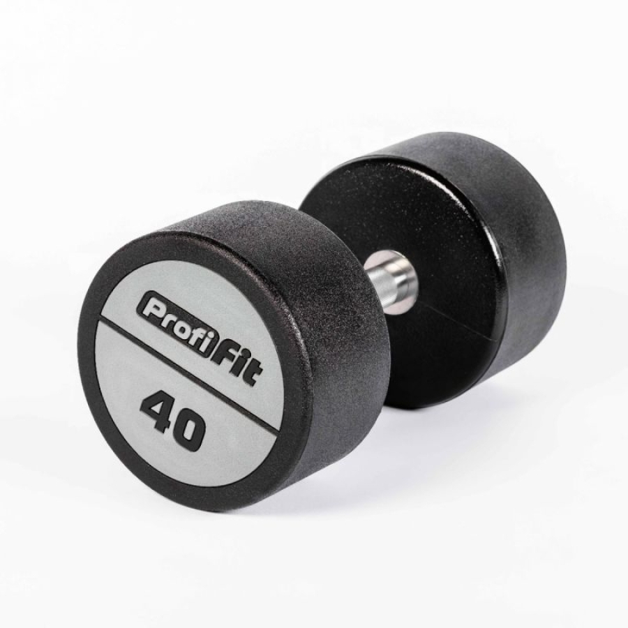 PROFI-FIT Гантельный ряд полиуретановый 40-50 кг (5 пар), шаг 2,5 кг  