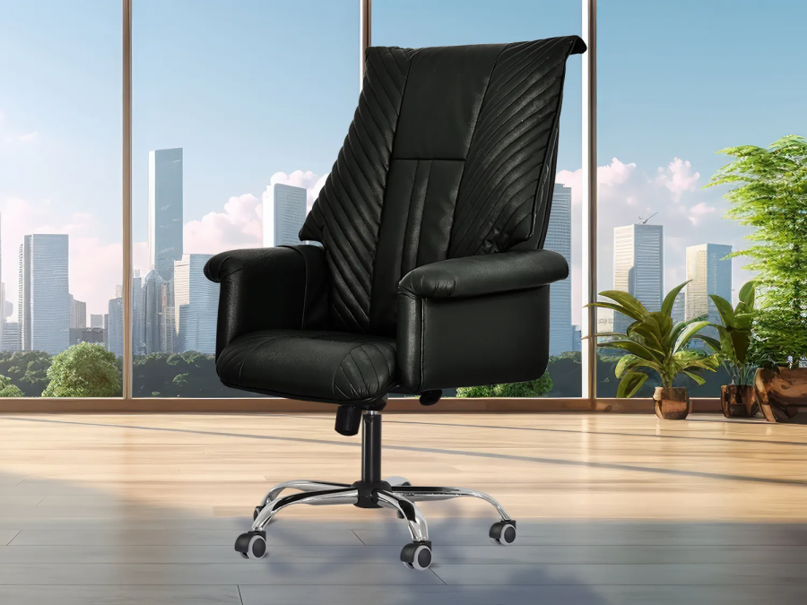 EGO EG1005 President АНТРАЦИТ (Арпатек) Офисное массажное кресло  