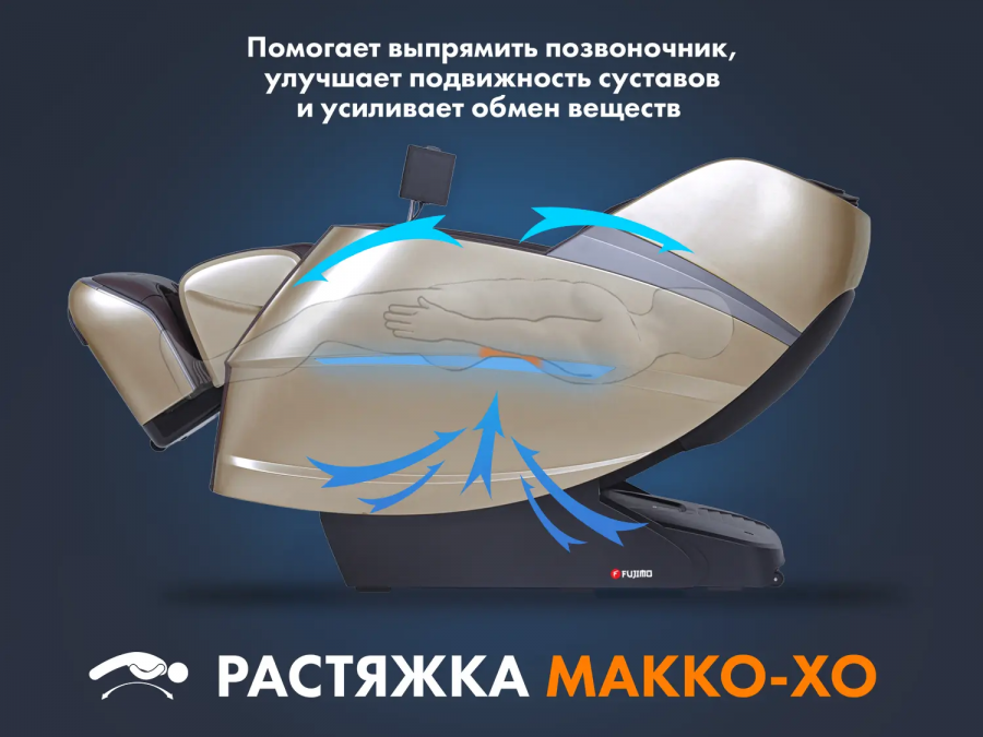 FUJIMO F700 Combat 4D Массажное кресло Коричневый  