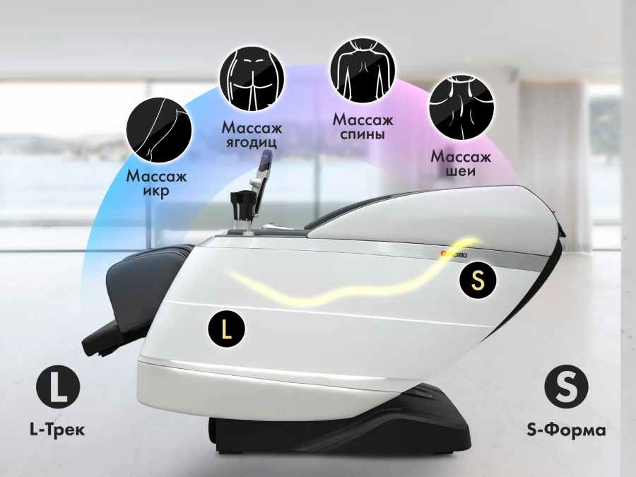 FUJIMO FLEXOR F500 Business Edition Массажное кресло Серый  